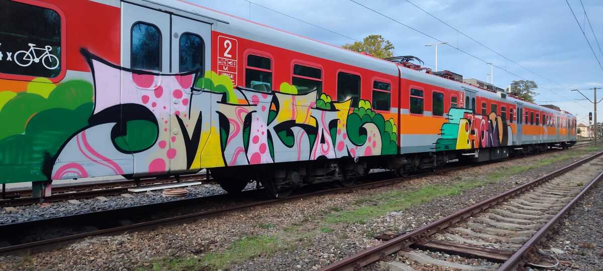 Graficiarz z Wrocławia zatrzymany po pomalowaniu trzech wagonów w Łęce